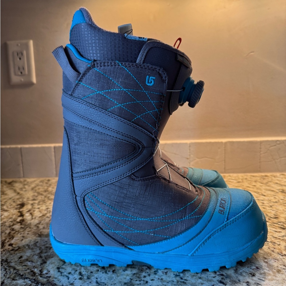 Burton Teal and Gray Snowboard Boots - Picture 2 of 3